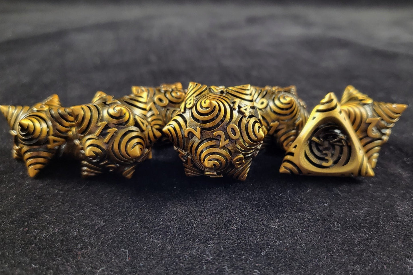 Aeloria's Spheres - Metal Dice Set for RPGs - D&D & Pathfinder