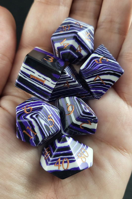 Guardians of Twilight - Metal Dice Set for RPGs - D&D & Pathfinder