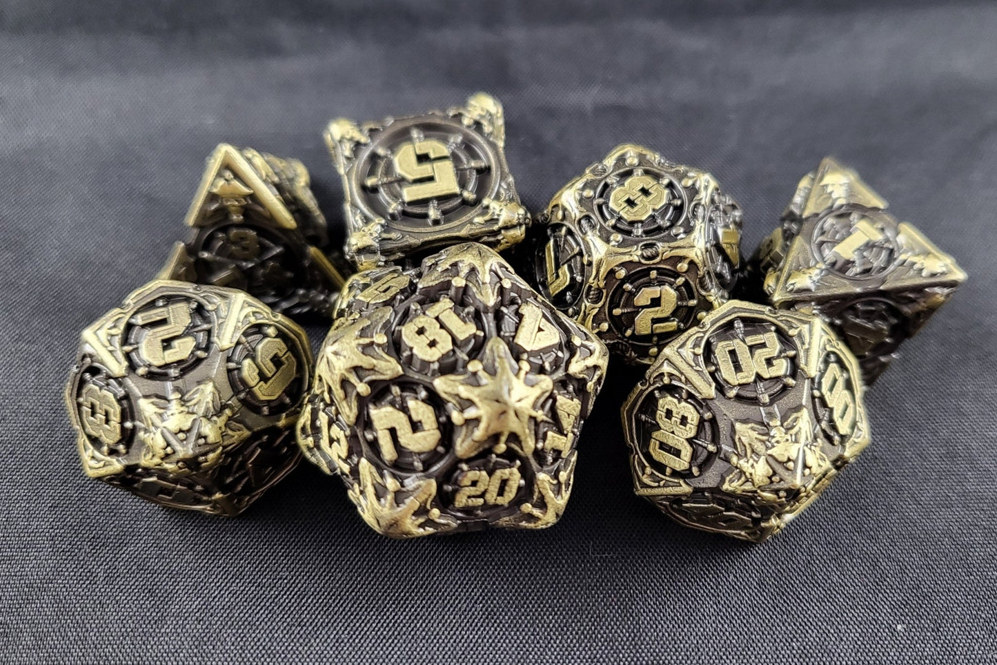 Metal Marauders - Metal Dice Set for RPGs - D&D & Pathfinder