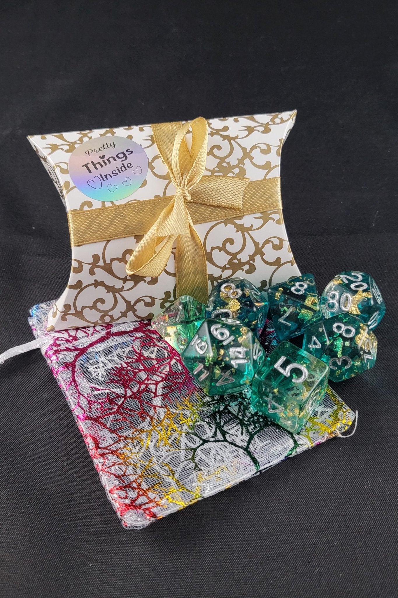 Surprise Dice - Metal Dice Set for RPGs - D&D & Pathfinder
