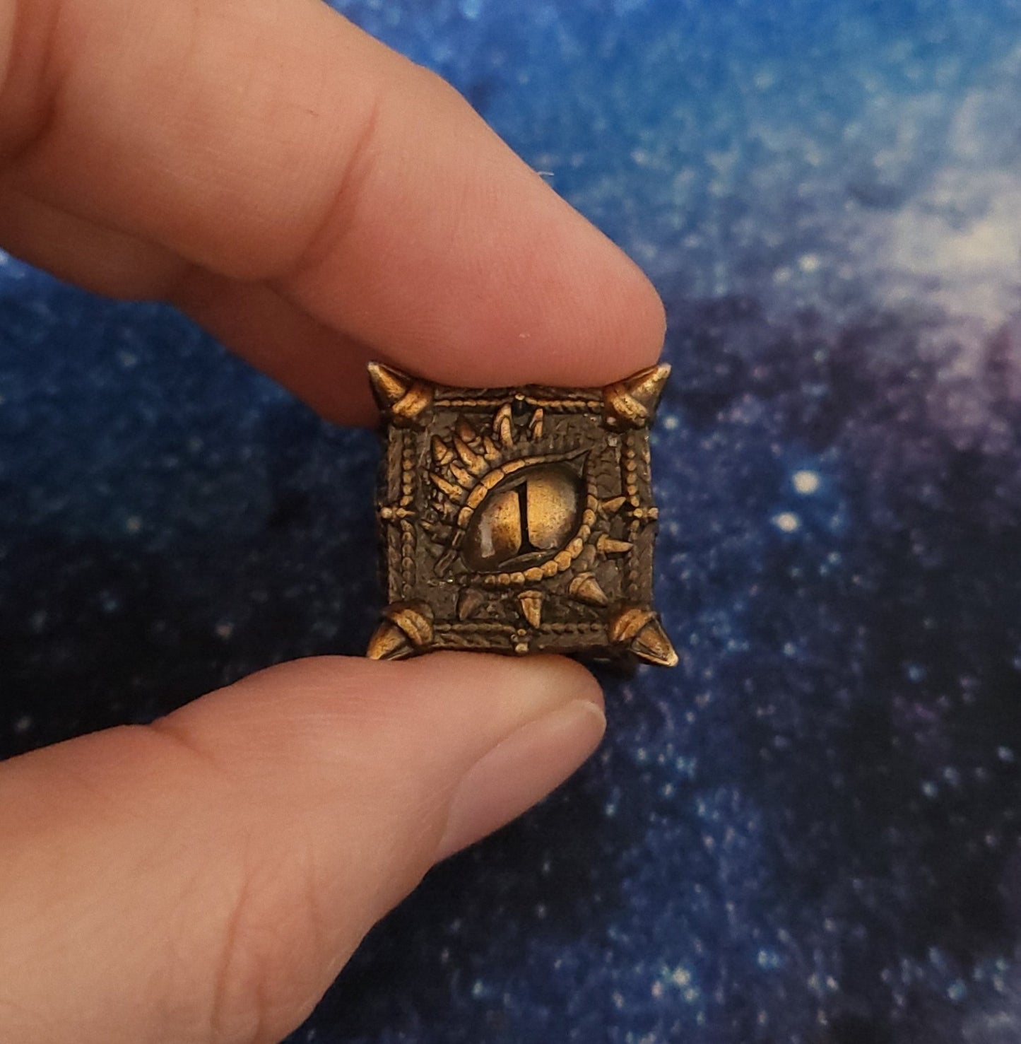 The Dragon's Gaze - Metal Dice Set for RPGs - D&D & Pathfinder