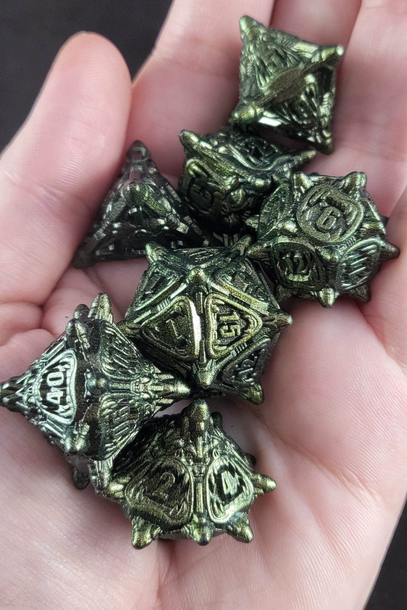 The Maw - Metal Dice Set for RPGs - D&D & Pathfinder