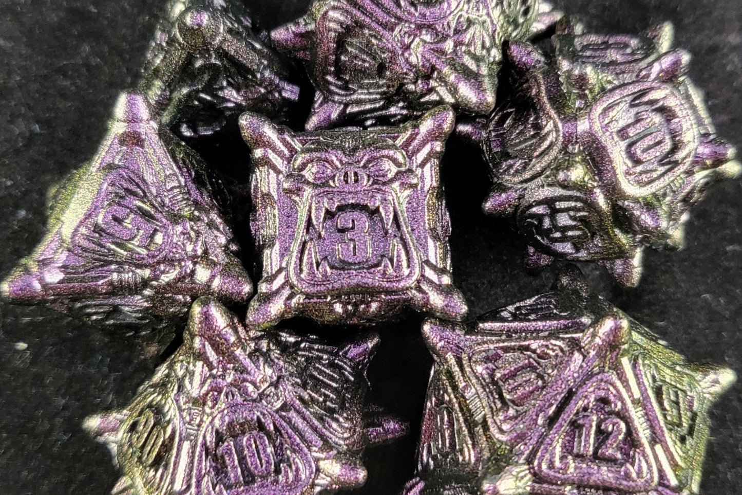The Maw - Metal Dice Set for RPGs - D&D & Pathfinder