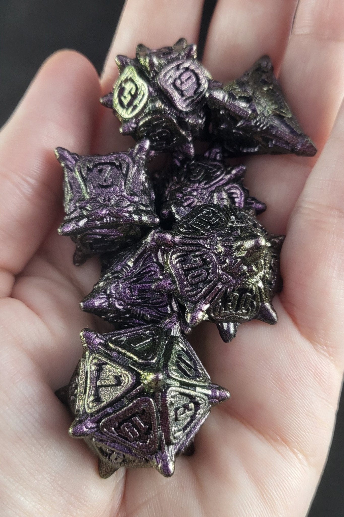 The Maw - Metal Dice Set for RPGs - D&D & Pathfinder