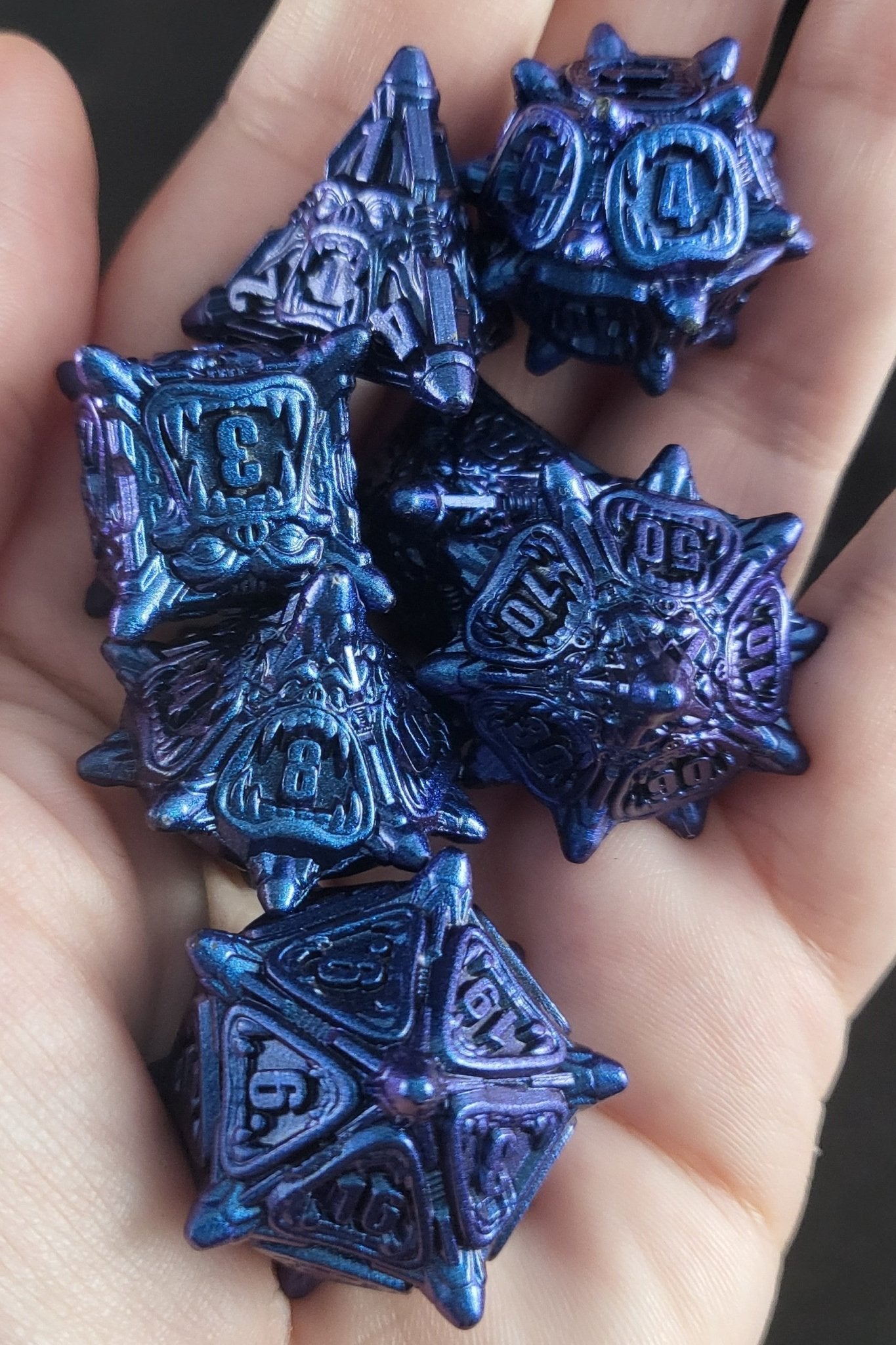 The Maw - Metal Dice Set for RPGs - D&D & Pathfinder