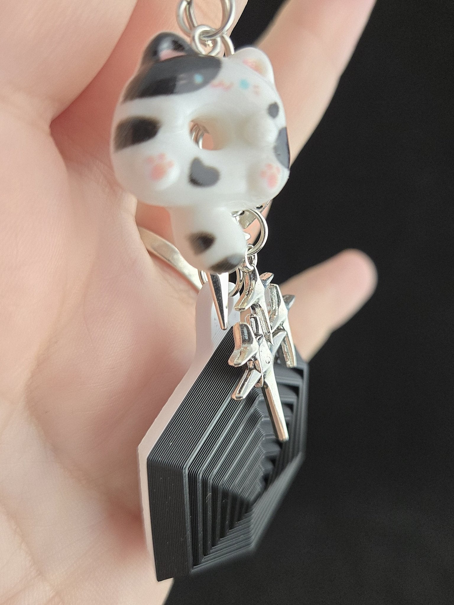 Hex - a - Fidget Keychain - Metal Dice Set for RPGs - D&D & Pathfinder